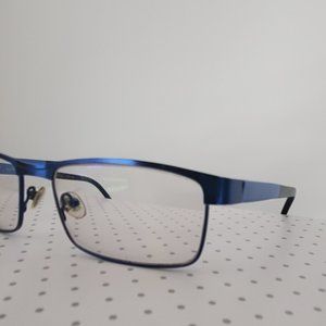 DANNY GOKEY Men's Eyeglass Frames Eyewear Blue Metallic Academia Preppy Office